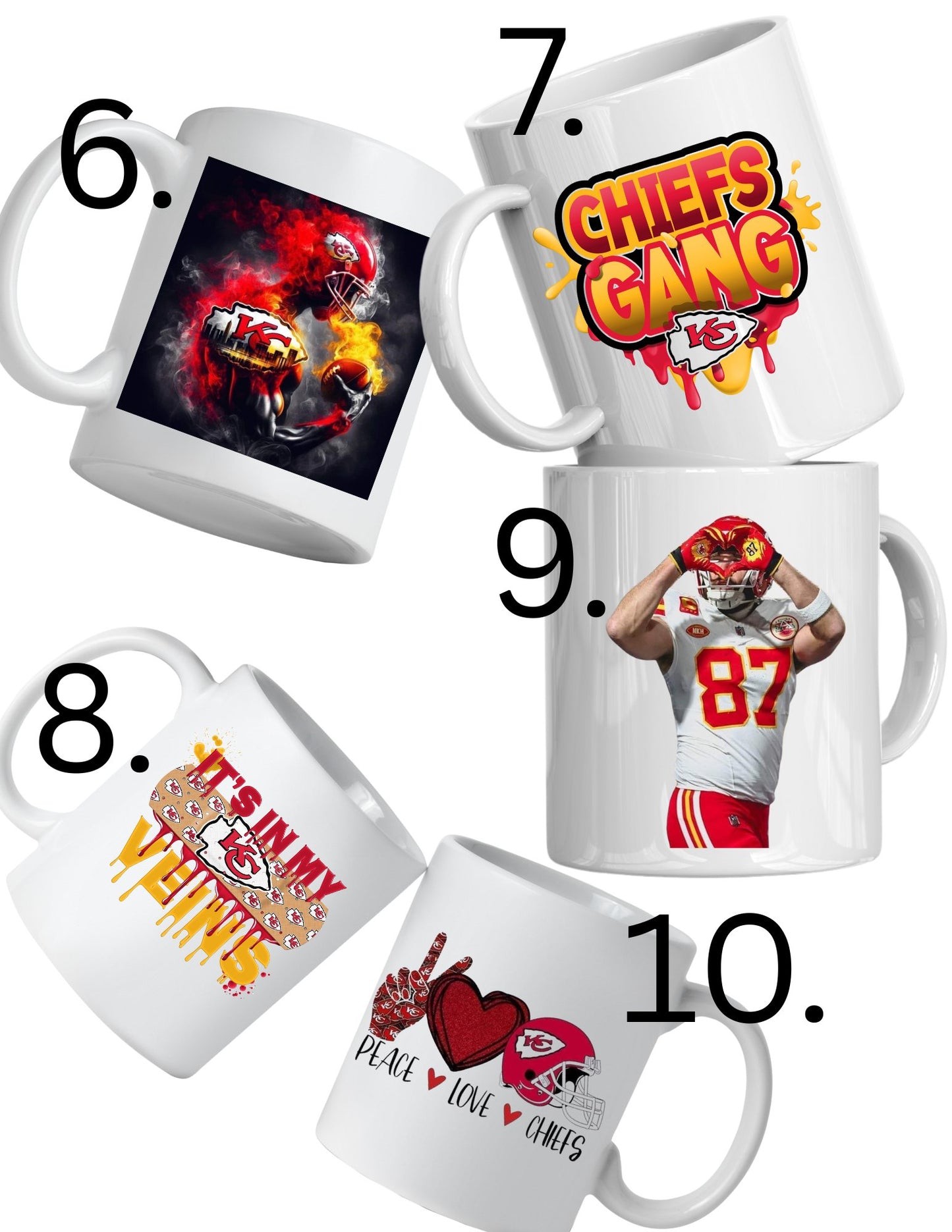 Chiefs Inspired 15oz. Mugs