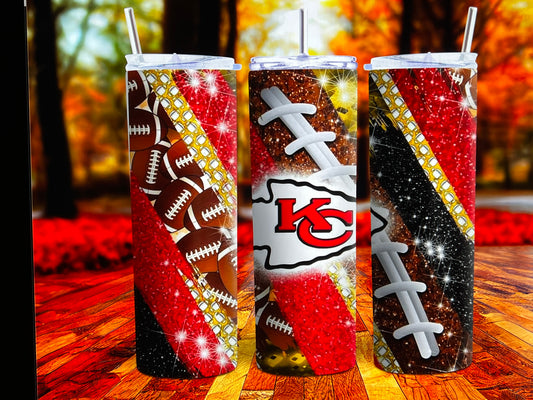 #1 Chiefs 20 Ounce Double Wall Insulated Tumbler