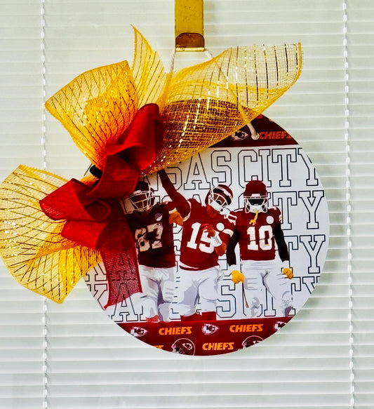 10 inch Chiefs Door Hanger