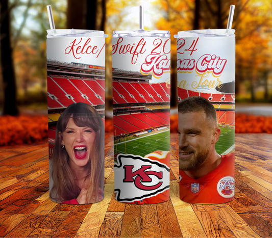 #1 Kelce / Swift  20 Ounce Double Wall Insulated Tumbler